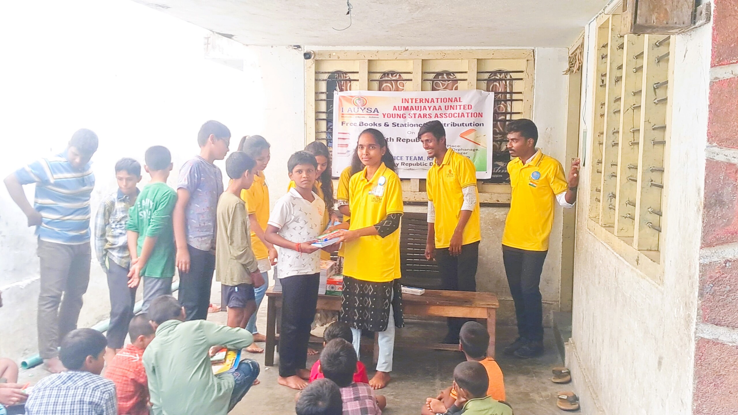 I AUYSA Free Books Distribution in Karimnagar