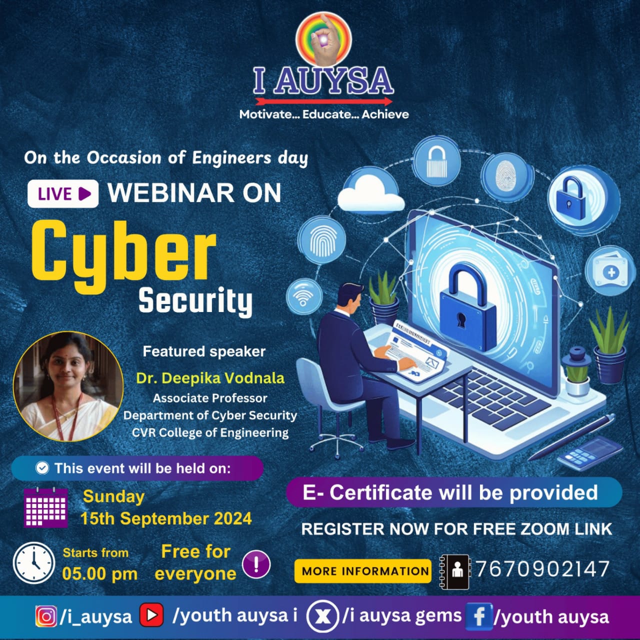 Cyber Security Webinar Poster