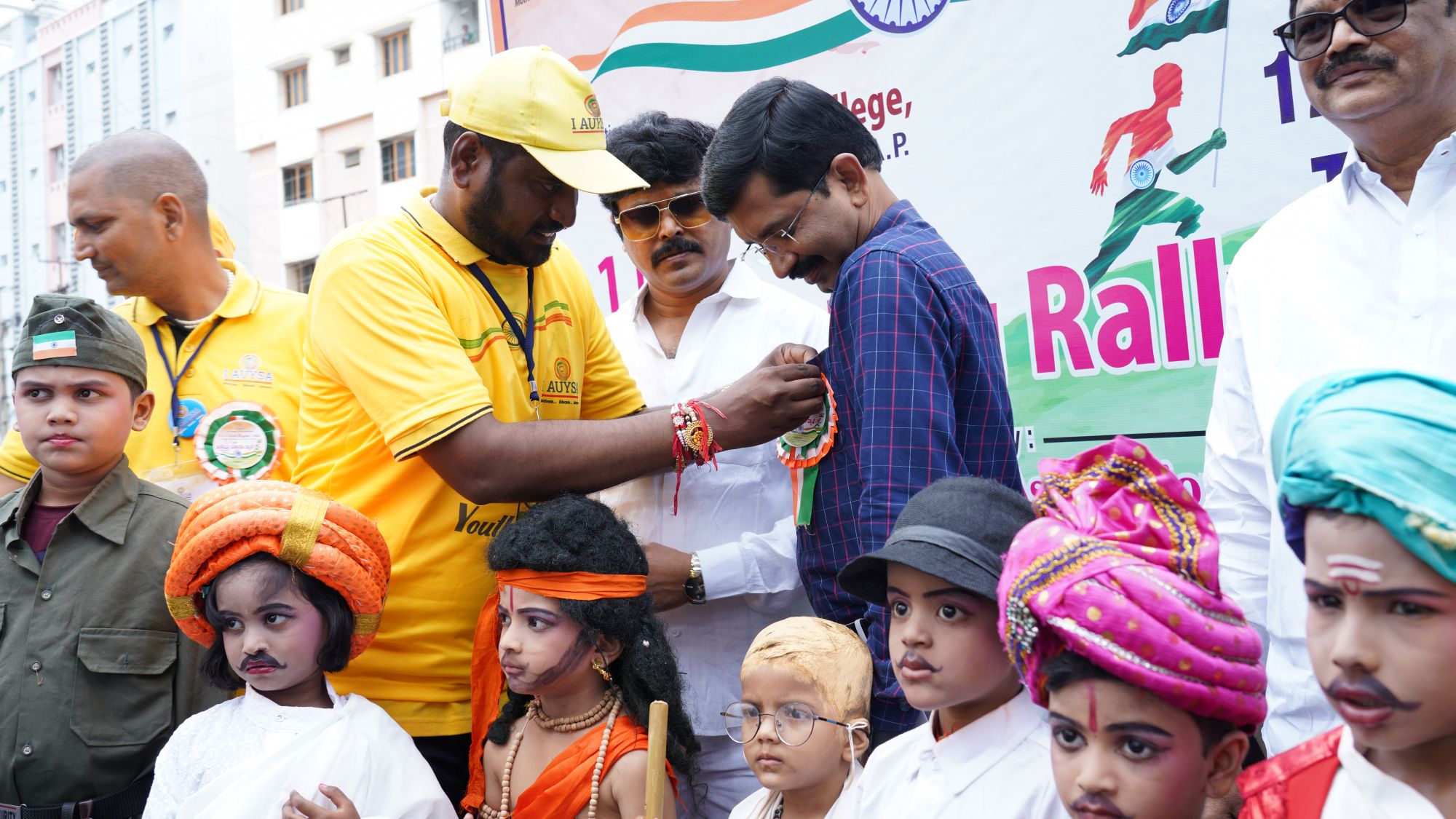 I AUYSA longest Indian Flag rally