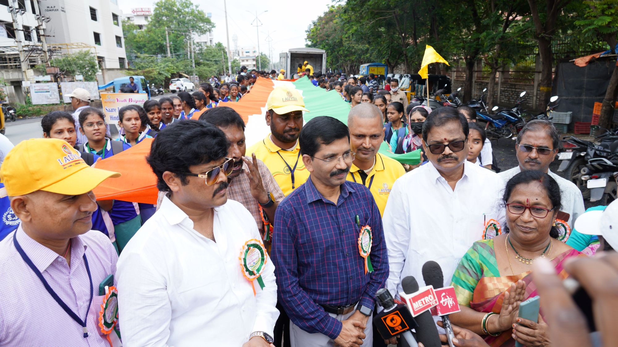 I AUYSA longest Indian Flag rally