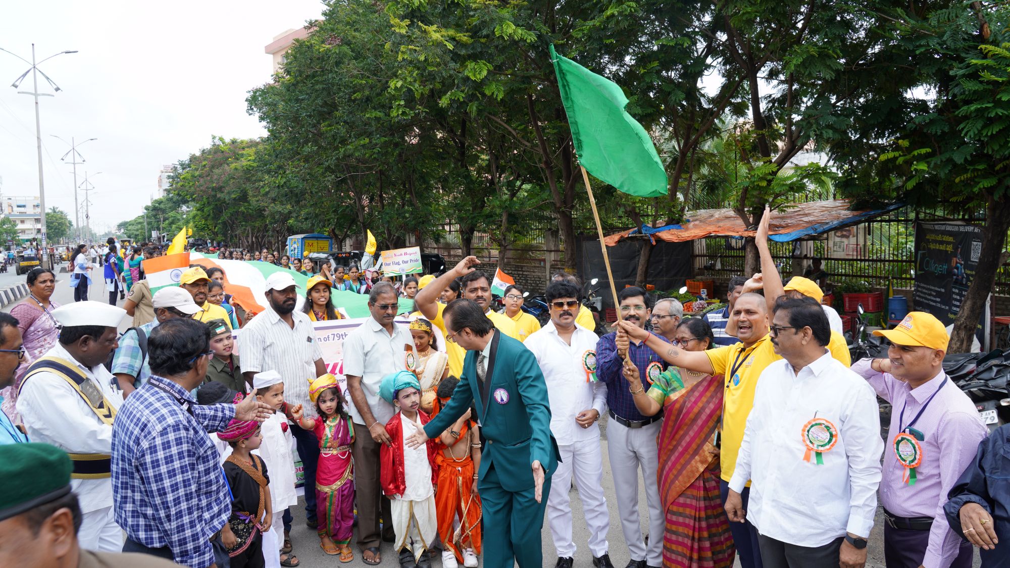 I AUYSA longest Indian Flag rally