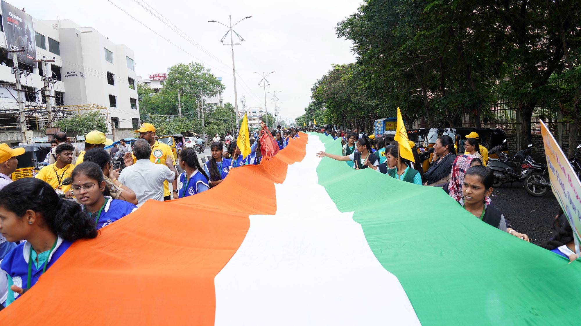 I AUYSA longest Indian Flag rally