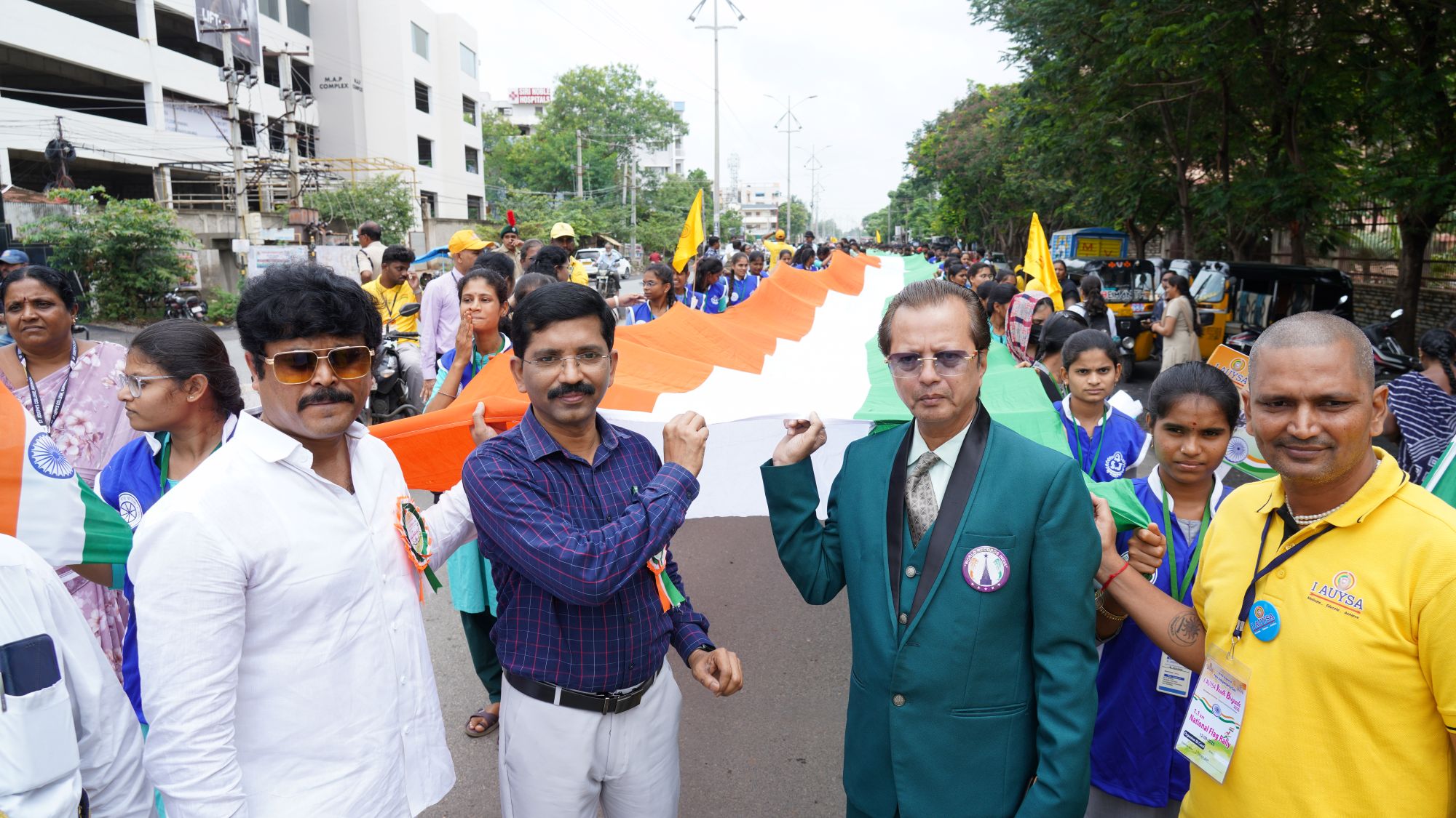 I AUYSA longest Indian Flag rally