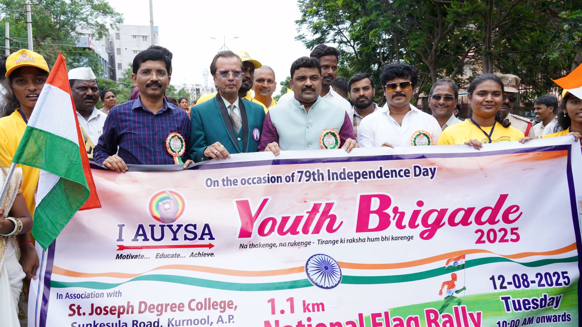 I AUYSA longest Indian Flag rally