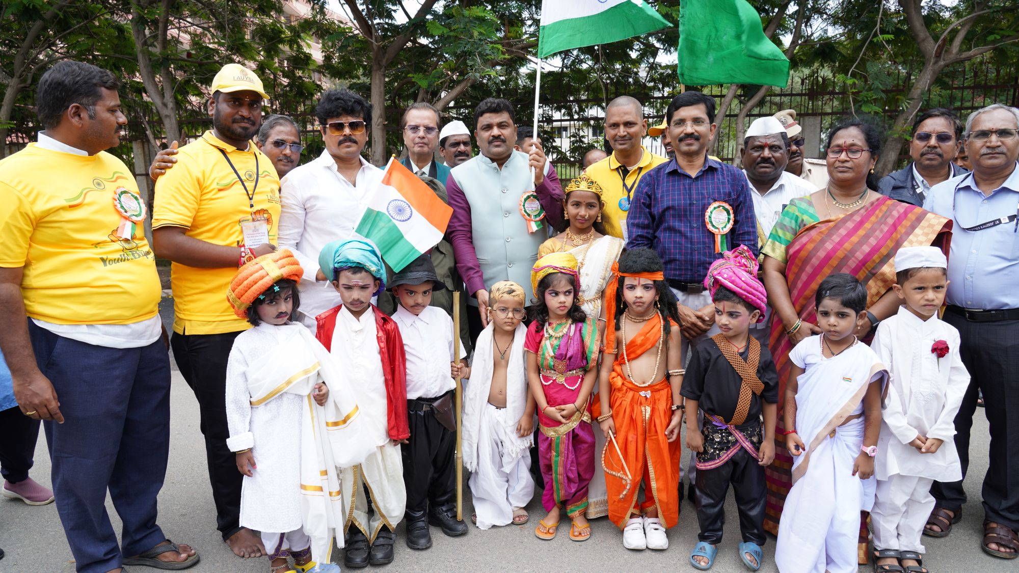 I AUYSA longest Indian Flag rally