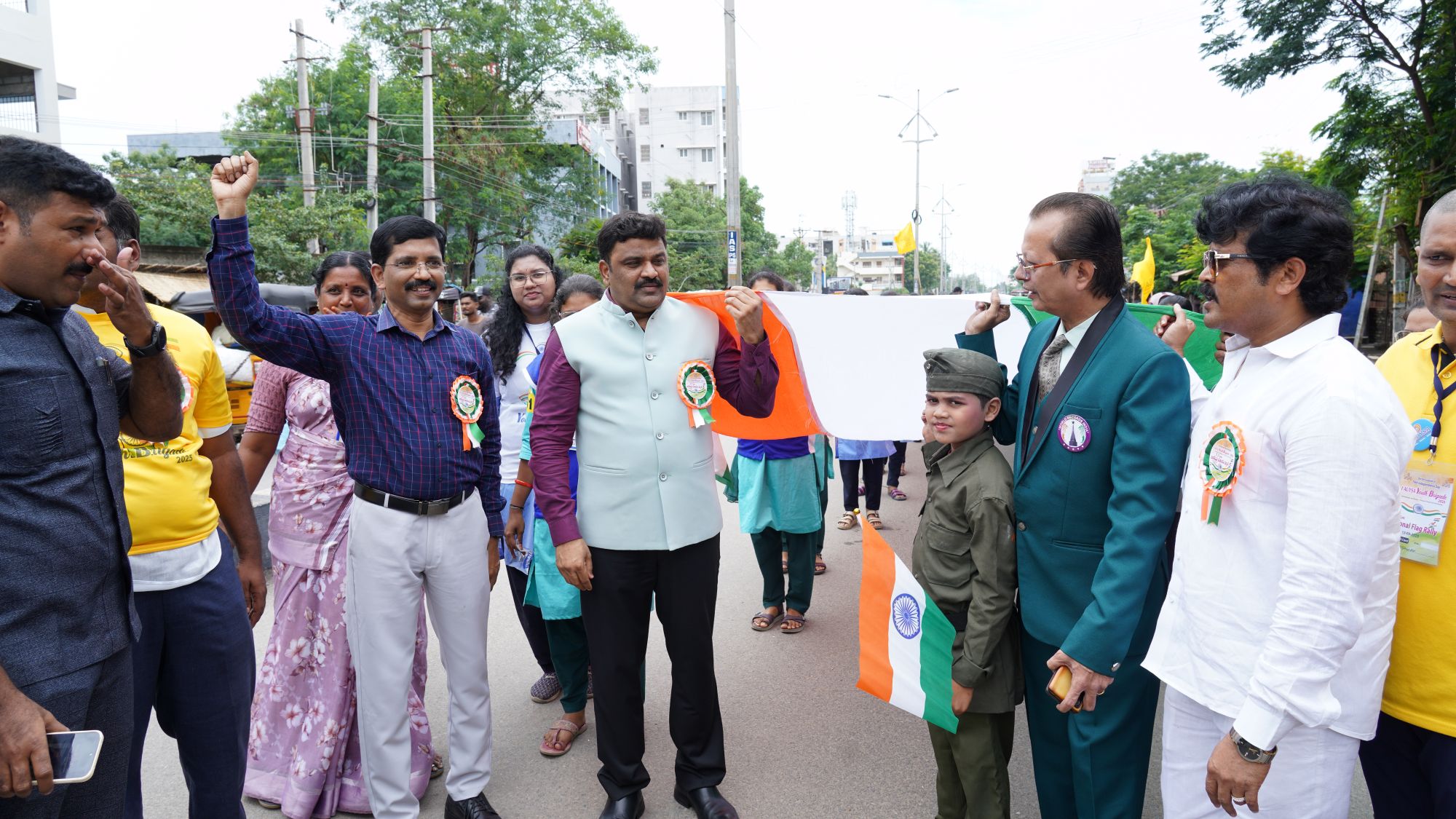 I AUYSA longest Indian Flag rally