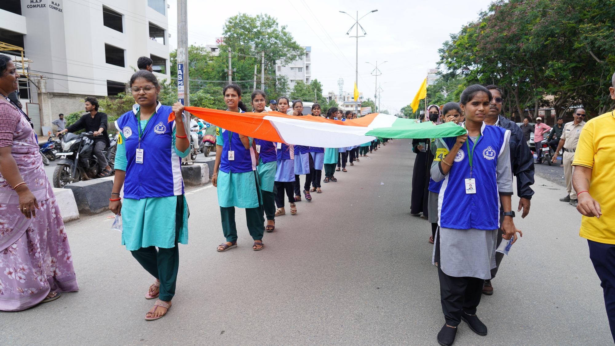 I AUYSA longest Indian Flag rally