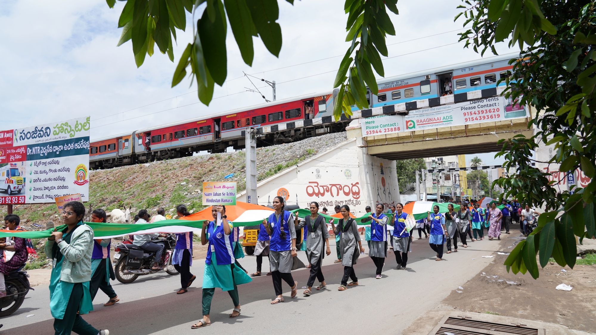 I AUYSA longest Indian Flag rally