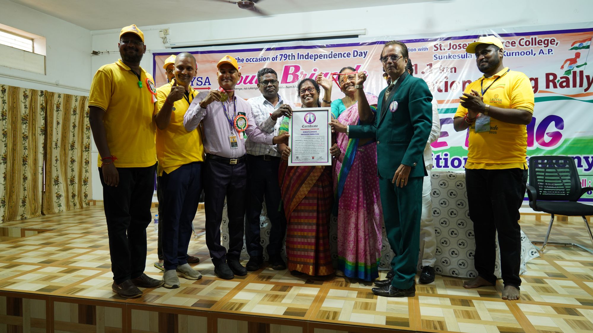 I AUYSA longest Indian Flag rally